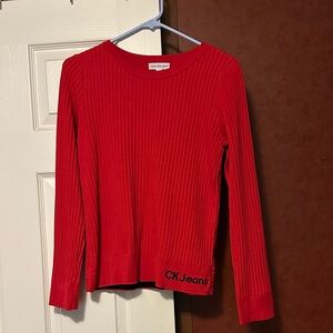 Calvin Klein Jeans Red Sweater